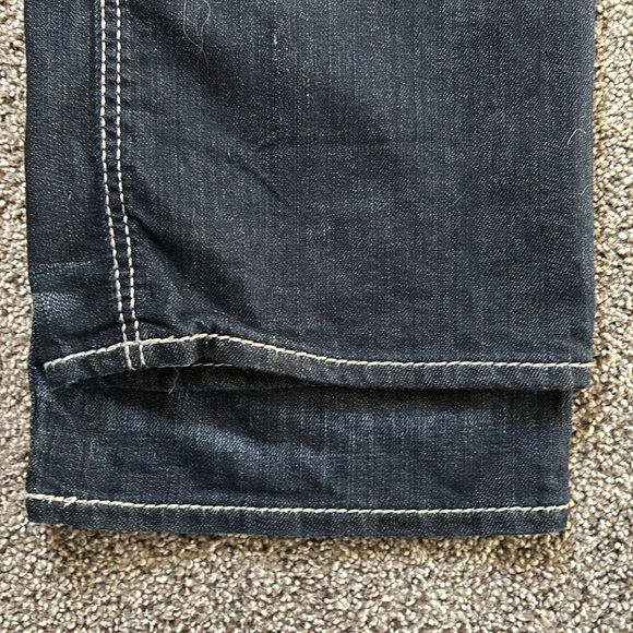 BKE Men’s Derek Dark Wash Stretch Denim Bootcut Western Jeans Size 38S - Picture 10 of 11